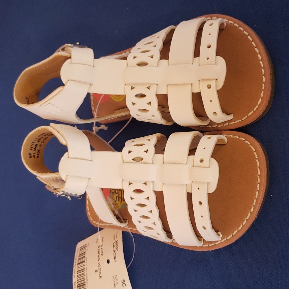 NWT baby girl white sandals